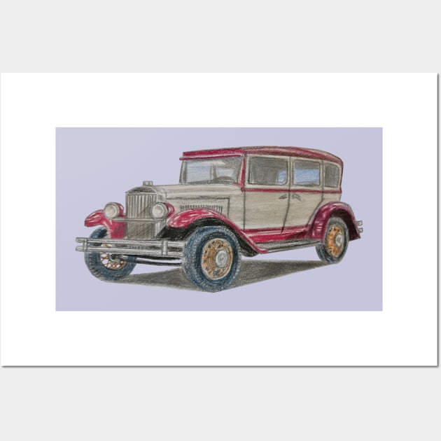 Vintage car Wall Art by An.D.L.